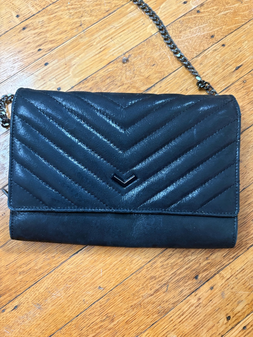 Black Quilted Crossbody Bag